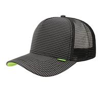 Djinns HFT Needlecheck II Black Snapback Cap Kappe Neu OSFA One Size Herren Men, Negro - Negro, Talla única