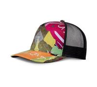 Djinns Just Wild Rojo Verde Naranja HFT Gorra de Camionero Ajustable