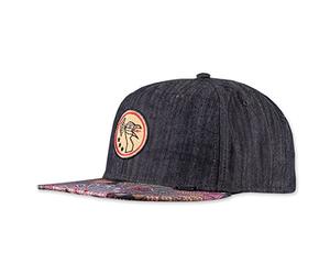 Djinns - Peacock Linen Rev. (Black) - Snapback Cap Hombre Gorra Sombrero Gorro