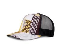 Djinns Summerpattern Gris Blanco Amarillo HFT Gorra de Camionero Ajustable