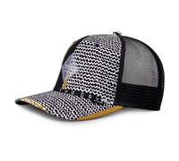 Djinns Summerpattern Negro Blanco Beige HFT Gorra de Camionero Ajustable