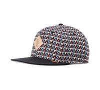 Djinns - Triángulo de color, 6 paneles, gorra de snapback, gorra, Negro , Talla única