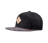 Djinns - Triángulo de color, 6 paneles, gorra de snapback, gorra, Rev. Negro, Talla única