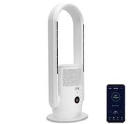 djive ARC Heater Ventilador de Torre Silencioso 3 en 1 con Calefacción y Purificación de Aire HEPA 14, Control de Temperatura Automático, Compatible con Alexa y App, Blanco