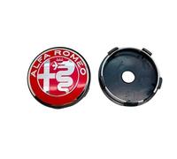 DJJNHF 4 Piezas Coche Rueda Tapas Centrales para Alfa Romeo Giulia Stelvio Giulietta 159 147 156 166 GT Tonale 60mm, Buje Centro Cubre Polvo Herrumbre Impermeable Neumáticos Llantas,Bla-CK-E