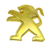 DJJNHF Etiqueta Engomada del Emblema del Logotipo del Coche 3D para Peugeot Rifter L2 2024 - Van, Insignia de Diseño de Coche, Accesorios de Estilo,Yellow