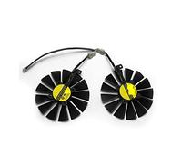 djkyu 9 5mm PLD10010S12H T129215SM 0.30AMP RX580 Fan Apto for ASUS Adecuado Arez Radeon RX 580 Dual OC Tarjeta de gráficos Fan de enfriamiento (Blade Color : 2PCS)