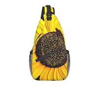DJNGN Bloom Sunflower Crossbody Chest Bag, Bandolera, Mochila de senderismo al aire libre de fin de semana, adecuada para hombres y mujeres