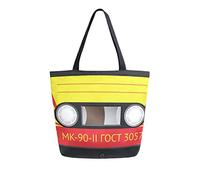 DJNGN Bolsa de lona con cinta de Cassette Vintage, bolsa de transporte, bandolera para compras, bolsa de viaje, bolsas de comestibles reutilizables