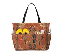 DJNGN Bolso de playa Flying Carpet Ride para mujer, bolso de mano para piscina con cremallera para gimnasio, compras, viajes con bolsillo impermeable.