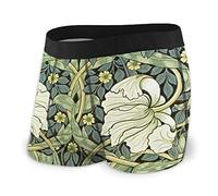 DJNGN Calzoncillos bóxer para Hombre con patrón de Papel Pintado de pimpinela, Parte Delantera con Bolsa, Ropa Interior
