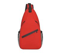 DJNGN Crane Top Red Crossbody Chest Bag, Bandolera, Mochila de senderismo al aire libre de fin de semana, adecuada para hombres y mujeres