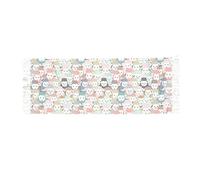 DJNGN Cute Colorful Sheep Cartoon Pattern Winter Scarf For Women, Shawl With Tassels Long Wraps Blanket Scarves,Warm & Soft, Gift Ready