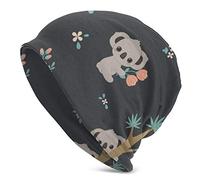 DJNGN Cute Koala Climbing On Tree Beanie Hat para Hombres y Mujeres Winter Warm Hats Black