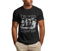 DJNGN Estoy con Charlie Shirt Justicia para Charlie Kirk Camiseta para Hombre