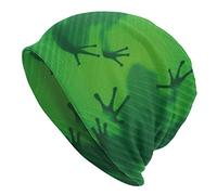 DJNGN Frog Shadow on The Banana Tree Leaf Beanie Hat Moda Casual Warm Slouchy Knit Cap para Hombres Mujeres