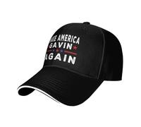 DJNGN Ganar a Newsom, Hacer Que Estados Unidos vuelva a ser Gavin Elecciones presidenciales Gorra de béisbol para Hombre y Mujer Gorra de Golf para papá Negra