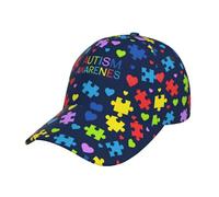 DJNGN Gorra de béisbol con Estampado de Rompecabezas para concienciar sobre el Autismo, Ajustable, para Hombre y Mujer, Ideal para Correr y Actividades al Aire Libre en Cualquier estación del año.