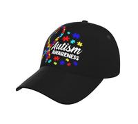 DJNGN Gorra de béisbol con Estampado de Rompecabezas para concienciar sobre el Autismo, Ajustable, para Hombre y Mujer, Ideal para Correr y Actividades al Aire Libre en Cualquier estación del año.