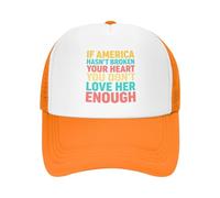 DJNGN Gorra de Camionero Cory Booker Si Estados Unidos no te ha Roto el corazón, no la Quieres lo Suficiente Gorras Resiste el fascismo Ajustable