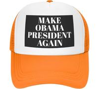 DJNGN Gorra de Malla Hagamos a Obama Presidente de Nuevo Gorra de Camionero Obama 2028 para Presidente Gorra de béisbol