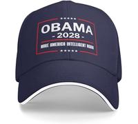 DJNGN Gorra Obama 2028 Obama para Presidente 2028 Hacer Que Estados Unidos vuelva a ser Inteligente Gorra de béisbol Gorra de Camionero