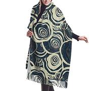 DJNGN Grunge Wood Pattern Circles of A Tree Cashmere Scarf for Women Men Lightweight Unisex Fashion Soft Winter Scarves Fringe Shawl Wrap