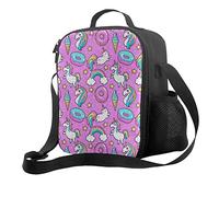 DJNGN Lindo unicornio portátil aislamiento térmico y conservación en frío bolsa de almuerzo Picnic Camping