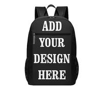 DJNGN Mochila personalizada para mujeres y hombres, mochila personalizada para portátiles, mochila de viaje informal, mochila de día, senderismo, trabajo, negocios, mochila, bolso de hombro