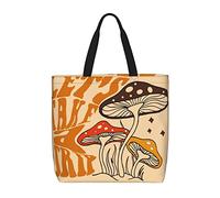 DJNGN Mushroom Let's Take a Trip Bolso de hombro casual bolso reutilizable compras viaje bolsa de comestibles regalos para mujeres