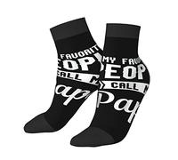 DJNGN My Favorite People Call Me Dad Crew Tube Calcetines Novedad Cool Sport Fancy Graphic Athletic Sport Calcetines para hombres y mujeres
