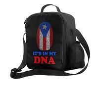 DJNGN Puerto Rico Flag It'S In MyPortable Aislamiento Térmico Y Preservación En Frío Bolsa De Almuerzo Picnic Camping