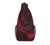 DJNGN Rose Flower Crossbody Chest Bag, Bandolera, Mochila de senderismo al aire libre de fin de semana, adecuada para hombres y mujeres