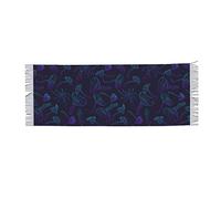 DJNGN Scarfs Thin Blanket Rave Psychedelic Hippie Trippy Mushroom Fashion Scarfs For Women Elegant Winter Gifts For Girlfriend