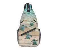 DJNGN Sea Turtle Starfish Crossbody Chest Bag, Shoulder Bag, Weekend Outdoor Hiking Backpack, Adecuado para hombres y mujeres
