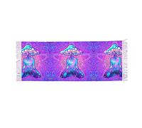 DJNGN Shawls Thin Blanket Casual Psychedelic Hippie Trippy Mushroom Funny Scarfs For Women Rave Winter Gifts For Girlfriend