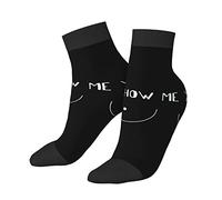 DJNGN Show Me Your Boobs Crew Tube Calcetines Novedad Cool Sport Fancy Graphic Athletic Sport Calcetines para hombres y mujeres