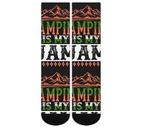 DJNGN This Is My Camping Manta Calcetines Estampado Clásico Novedad Popular Unisex Atlético