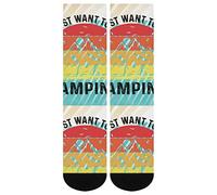 DJNGN This Is My Camping Manta Calcetines Estampado Clásico Novedad Popular Unisex Atlético