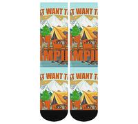 DJNGN This Is My Camping Manta Calcetines Estampado Clásico Novedad Popular Unisex Atlético