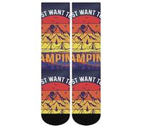 DJNGN This Is My Camping Manta Calcetines Estampado Clásico Novedad Popular Unisex Atlético