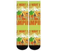 DJNGN This Is My Camping Manta Calcetines Estampado Clásico Novedad Popular Unisex Atlético