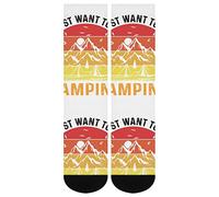 DJNGN This Is My Camping Manta Calcetines Estampado Clásico Novedad Popular Unisex Atlético