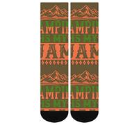 DJNGN This Is My Camping Manta Calcetines Estampado Clásico Novedad Popular Unisex Atlético