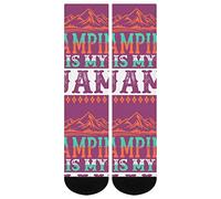 DJNGN This Is My Camping Manta Calcetines Estampado Clásico Novedad Popular Unisex Atlético