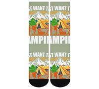 DJNGN This Is My Camping Manta Calcetines Estampado Clásico Novedad Popular Unisex Atlético