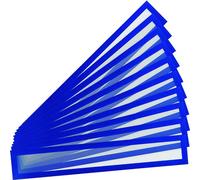 Djois, 195221 - Magneto Pro Header, A3/A2, azul, 10 unidades, marco de pantalla, superficie antirreflectante, 4 tiras magnéticas, gestión LEAN, oficinas, talleres, información visual