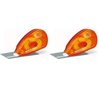 Djois 3L Es 70772 - Roller Cinta Adhesiva 3L Doble Cara para Oficina, Escuela, scrapboking y Manualidades - Adhesivo Permanente - 9mm x 10m (Paquete de 2)