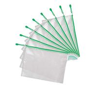 Djois made by Tarifold 509005 -Lote de 8 Bolsas de Archivo con Cremallera de Malla A4, Carpetas A4 de Plástico de Impermeable para Documentos, Recibos Papelería Oficina Viaje escuela, hogar, Verde