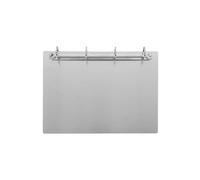 Djois Archivador Magnético Portadocumentos Soporte Aluminio 4 Anillas 30 mm DIN A4 Horizontal para Pizarra, Clipboad y Método LEAN